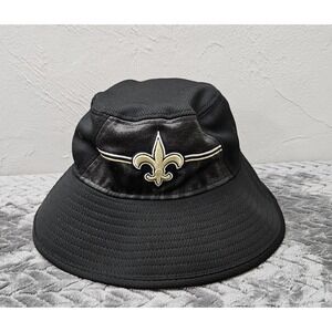 New Era New Orleans Saints Bucket Hat Cap Black NFL Football Large/Extra Large